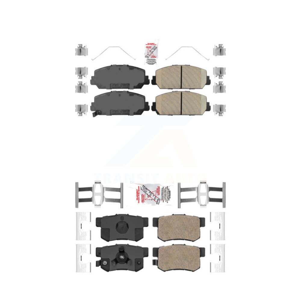 AmeriBRAKES - KNF-100851 - Front and Rear Disc Brake Pad Kits