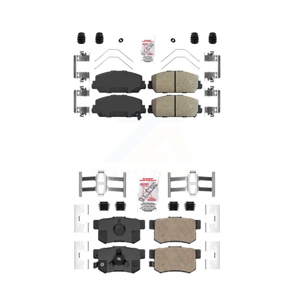AmeriBRAKES - KNF-100852 - Front and Rear Disc Brake Pad Kits