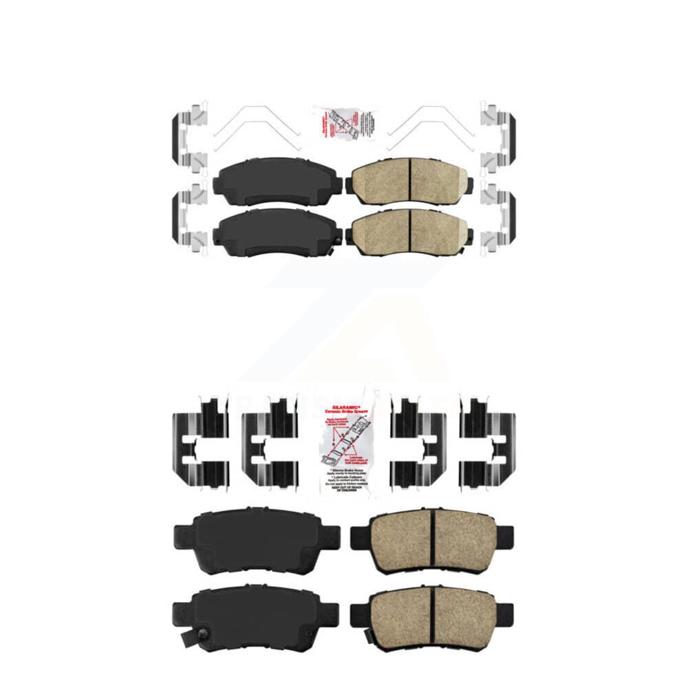 AmeriBRAKES - KNF-100868 - Front and Rear Disc Brake Pad Kits