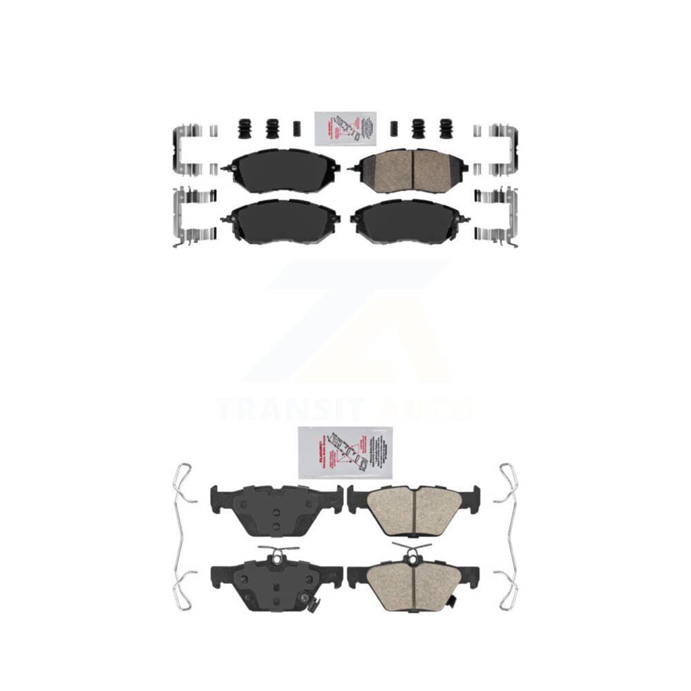 AmeriBRAKES - KNF-100880 - Front and Rear Disc Brake Pad Kits