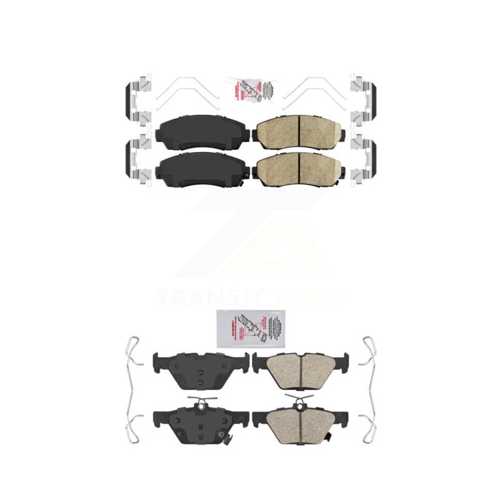 AmeriBRAKES - KNF-100884 - Front and Rear Disc Brake Pad Kits