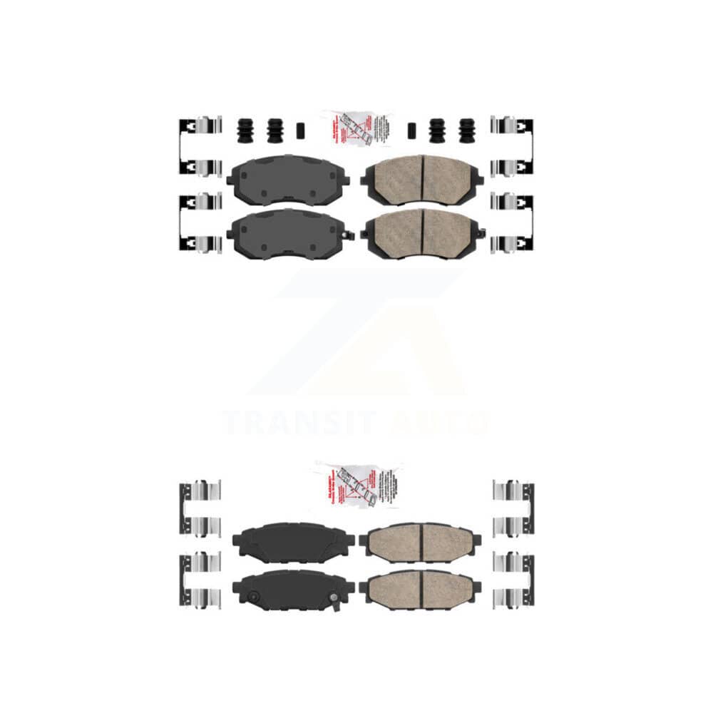 AmeriBRAKES - KNF-100901 - Front and Rear Disc Brake Pad Kits
