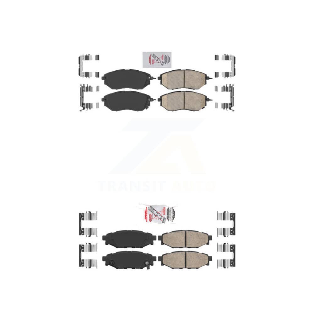 AmeriBRAKES - KNF-100905 - Front and Rear Disc Brake Pad Kits