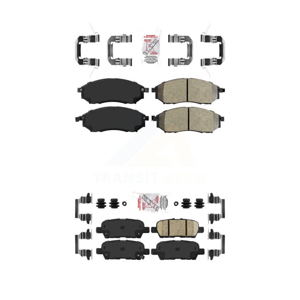 AmeriBRAKES - KNF-100915 - Front and Rear Disc Brake Pad Kits