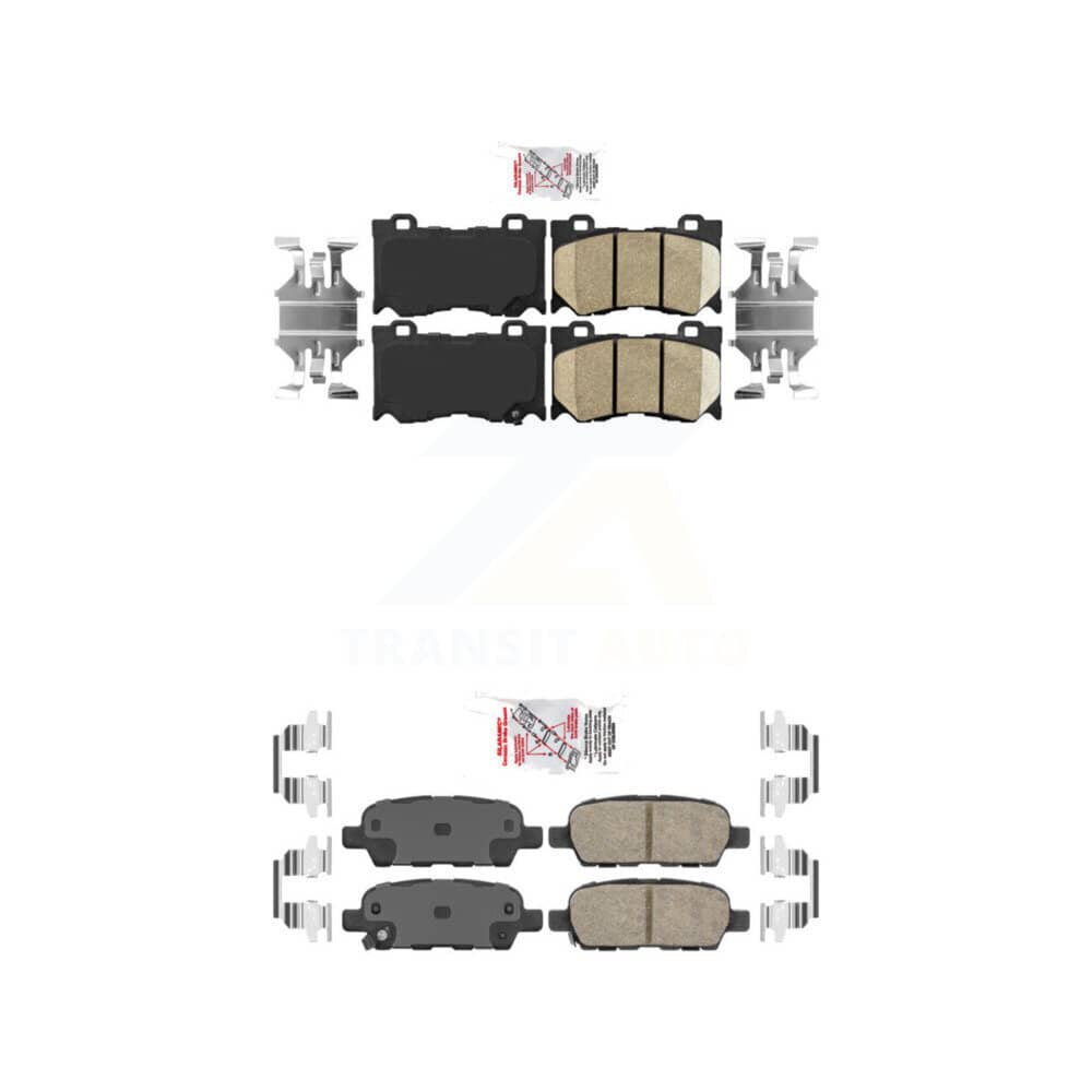 AmeriBRAKES - KNF-100925 - Front and Rear Disc Brake Pad Kits