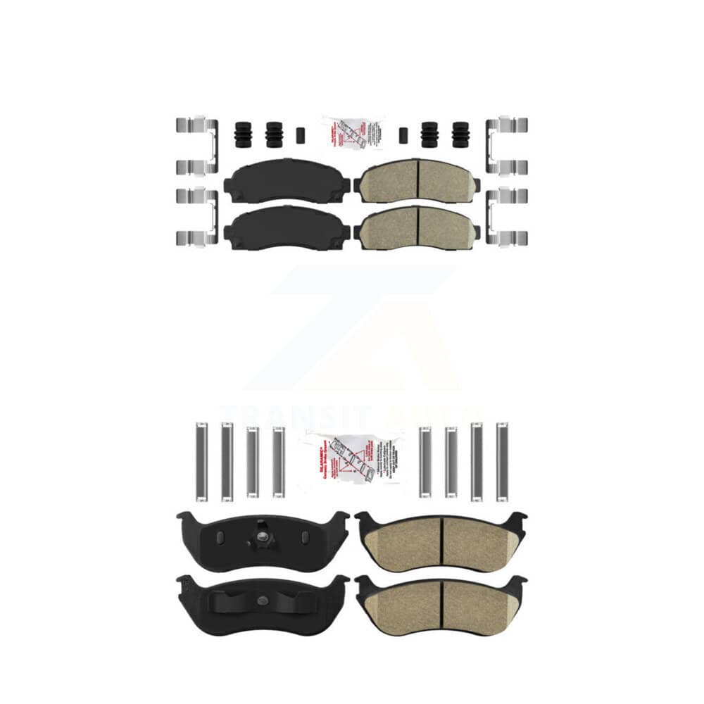 AmeriBRAKES - KNF-100929 - Front and Rear Disc Brake Pad Kits