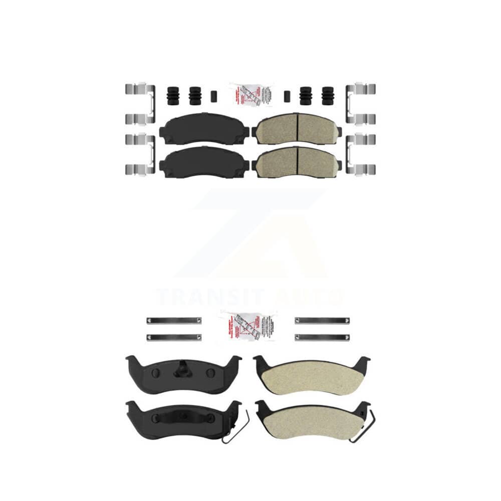 AmeriBRAKES - KNF-100933 - Front and Rear Disc Brake Pad Kits