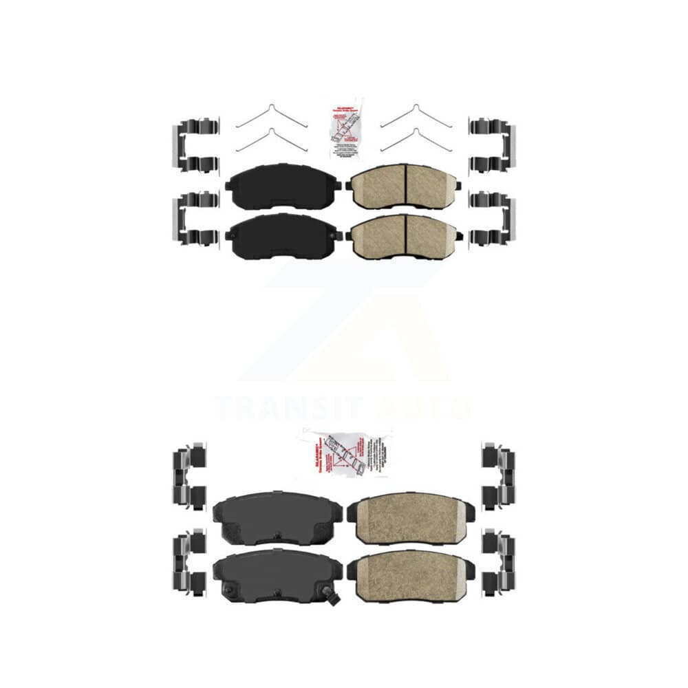 AmeriBRAKES - KNF-100936 - Front and Rear Disc Brake Pad Kits