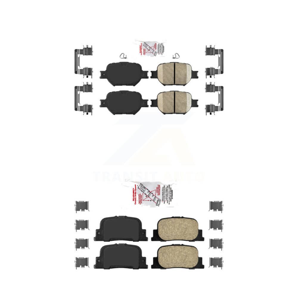 AmeriBRAKES - KNF-100956 - Front and Rear Disc Brake Pad Kits