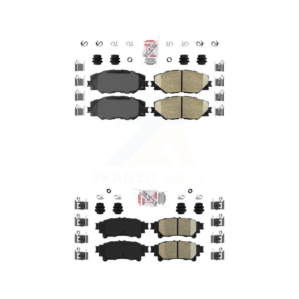 AmeriBRAKES - KNF-100964 - Front and Rear Disc Brake Pad Kits