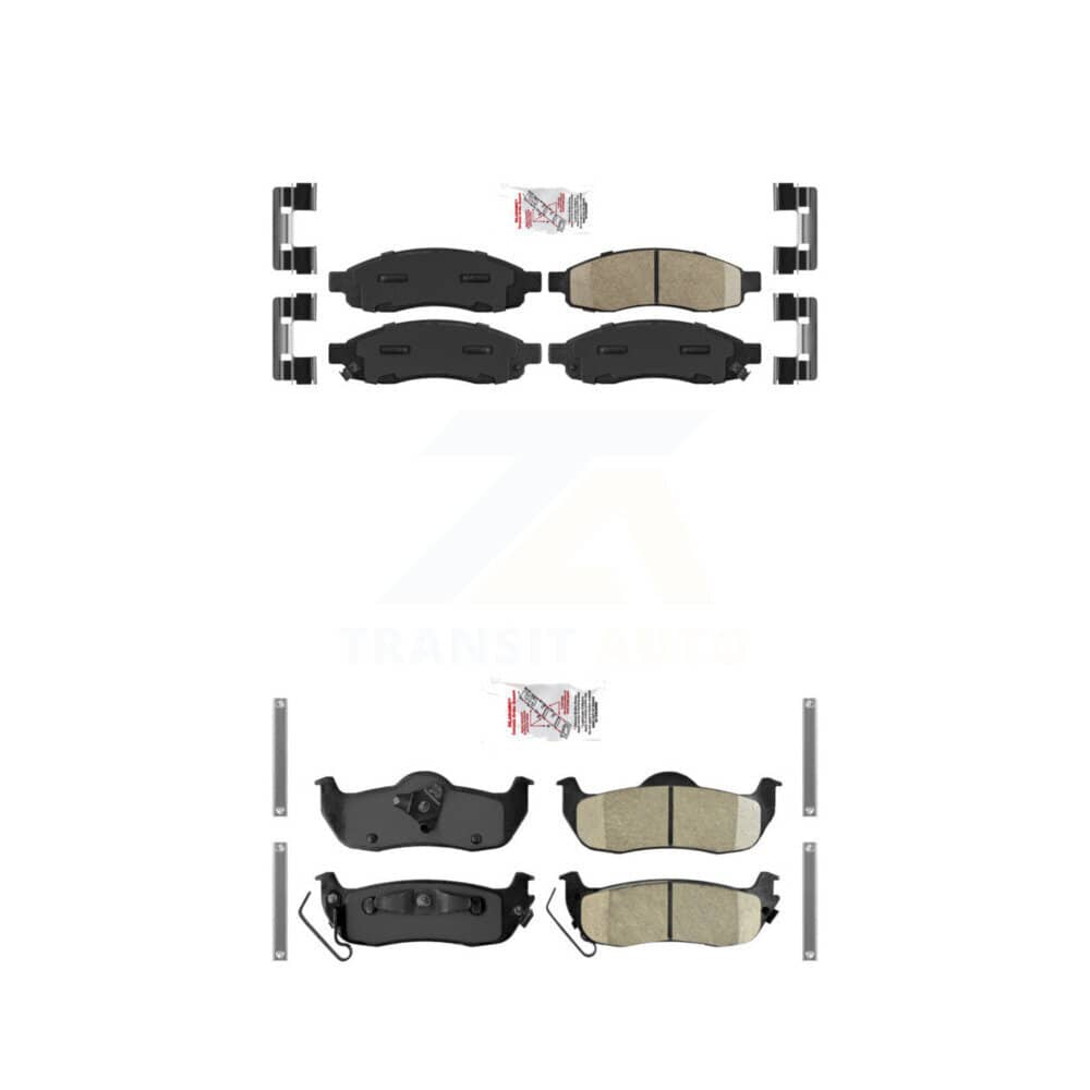 AmeriBRAKES - KNF-100980 - Front and Rear Disc Brake Pad Kits