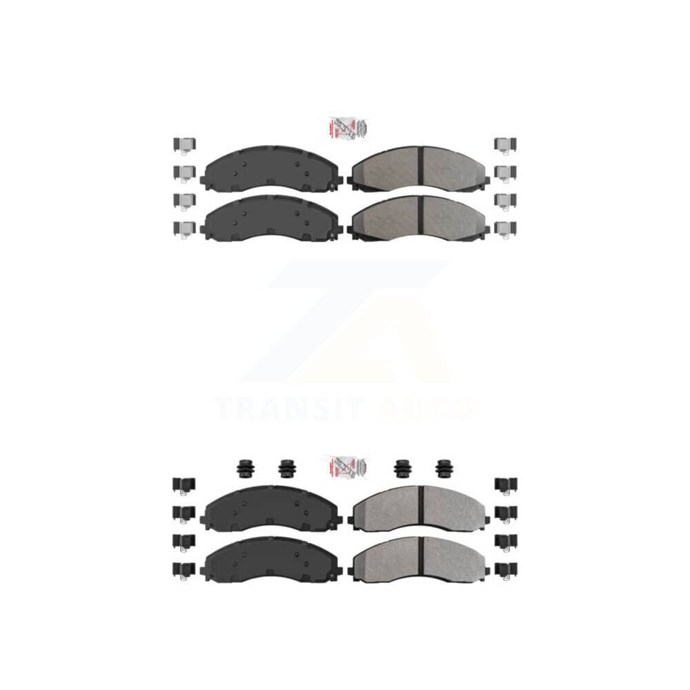 AmeriBRAKES - KNF-100987 - Front and Rear Disc Brake Pad Kits