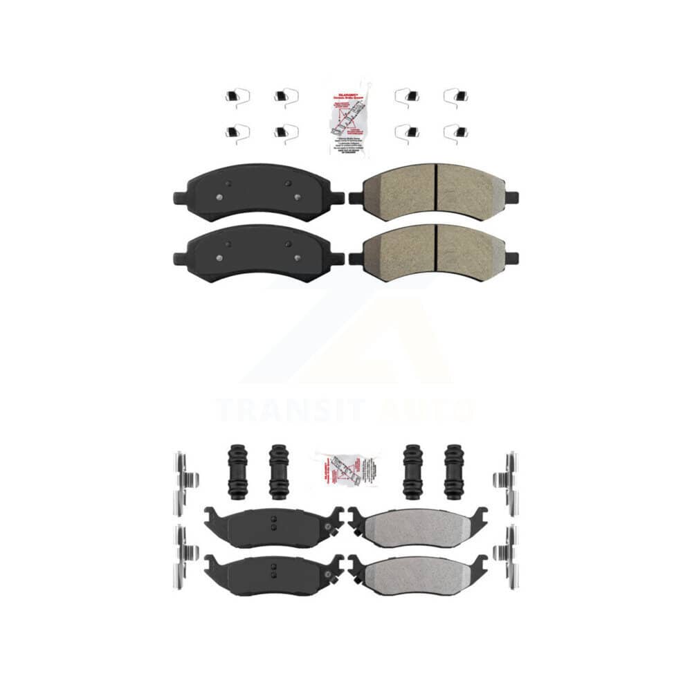 AmeriBRAKES - KNF-100999 - Front and Rear Disc Brake Pad Kits