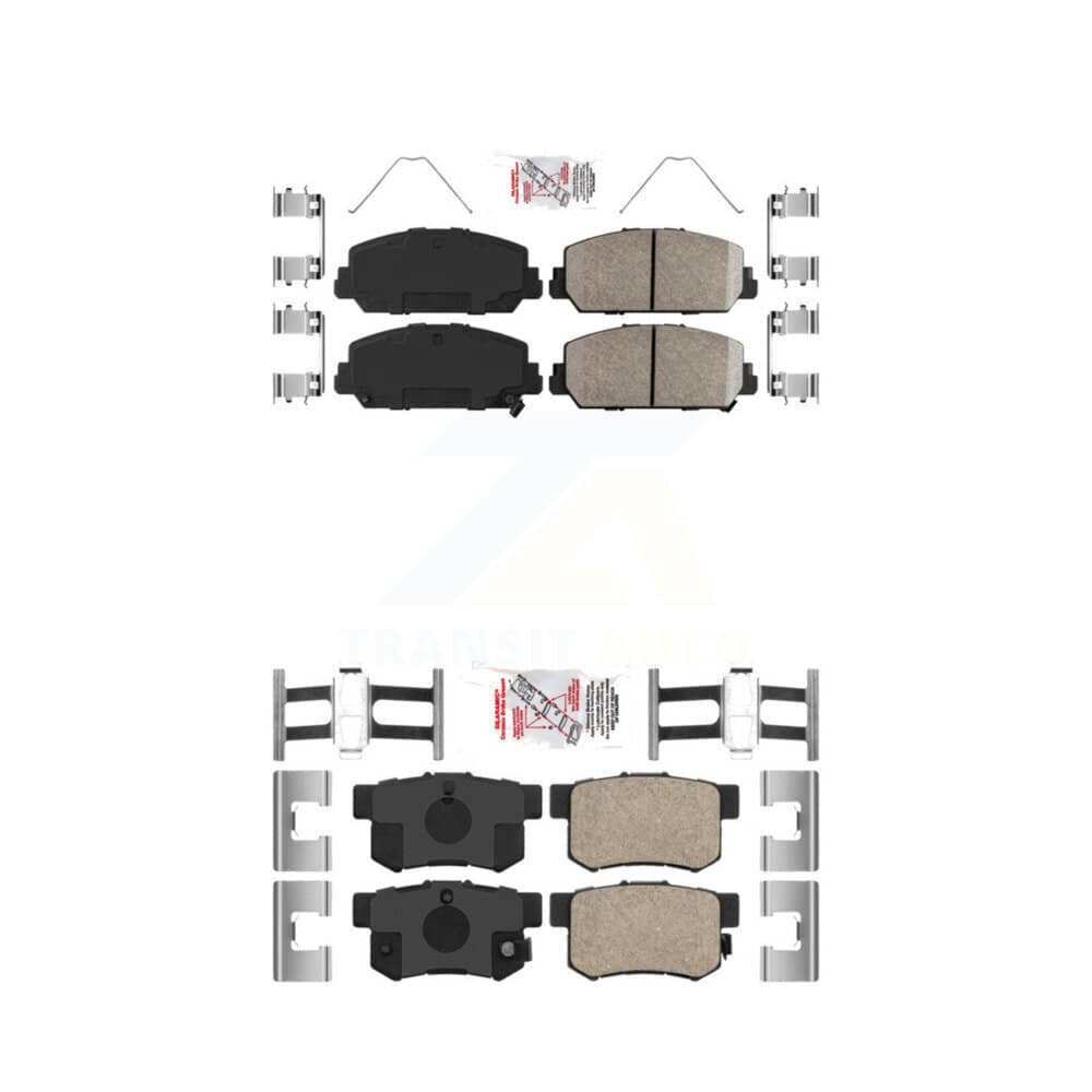 AmeriBRAKES - KNF-101005 - Front and Rear Disc Brake Pad Kits