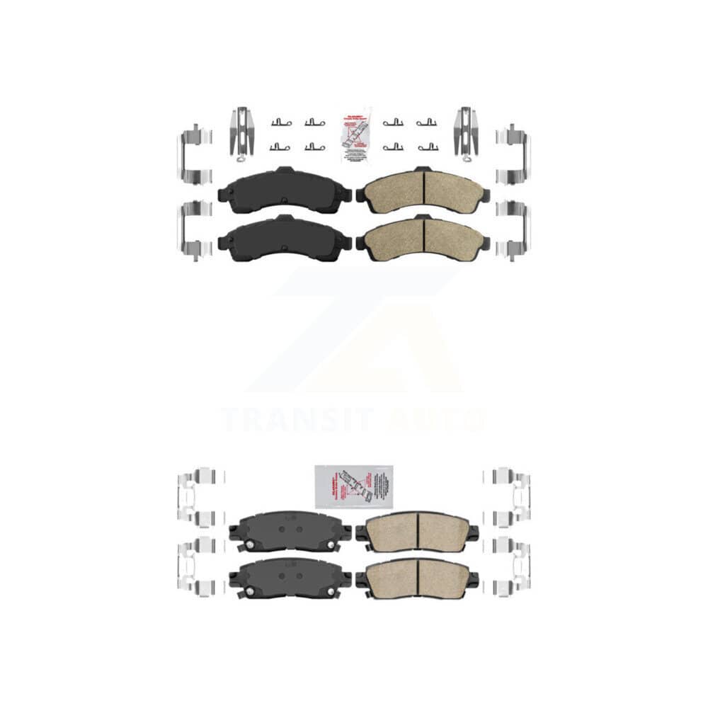 AmeriBRAKES - KNF-101029 - Front and Rear Disc Brake Pad Kits