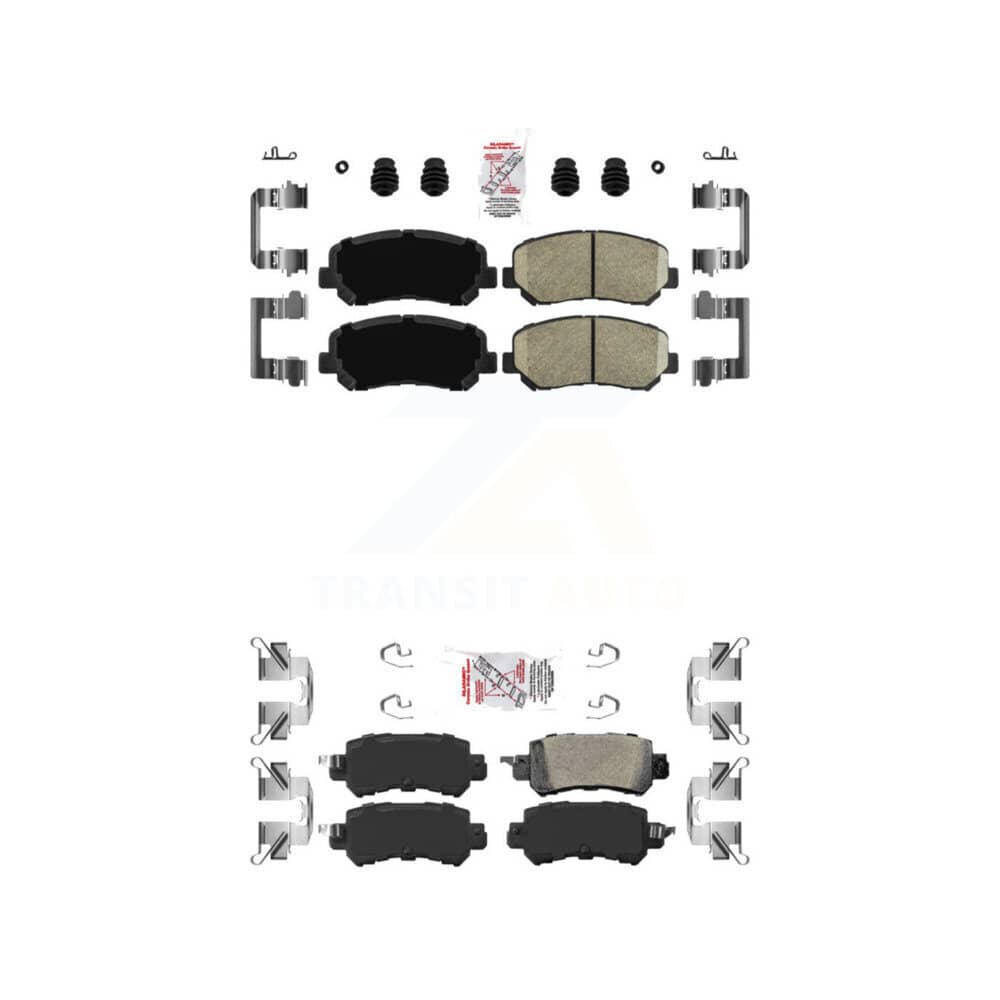 AmeriBRAKES - KNF-101042 - Front and Rear Disc Brake Pad Kits