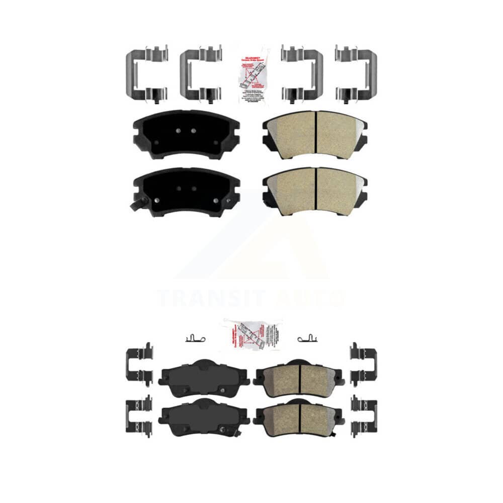 AmeriBRAKES - KNF-101047 - Front and Rear Disc Brake Pad Kits