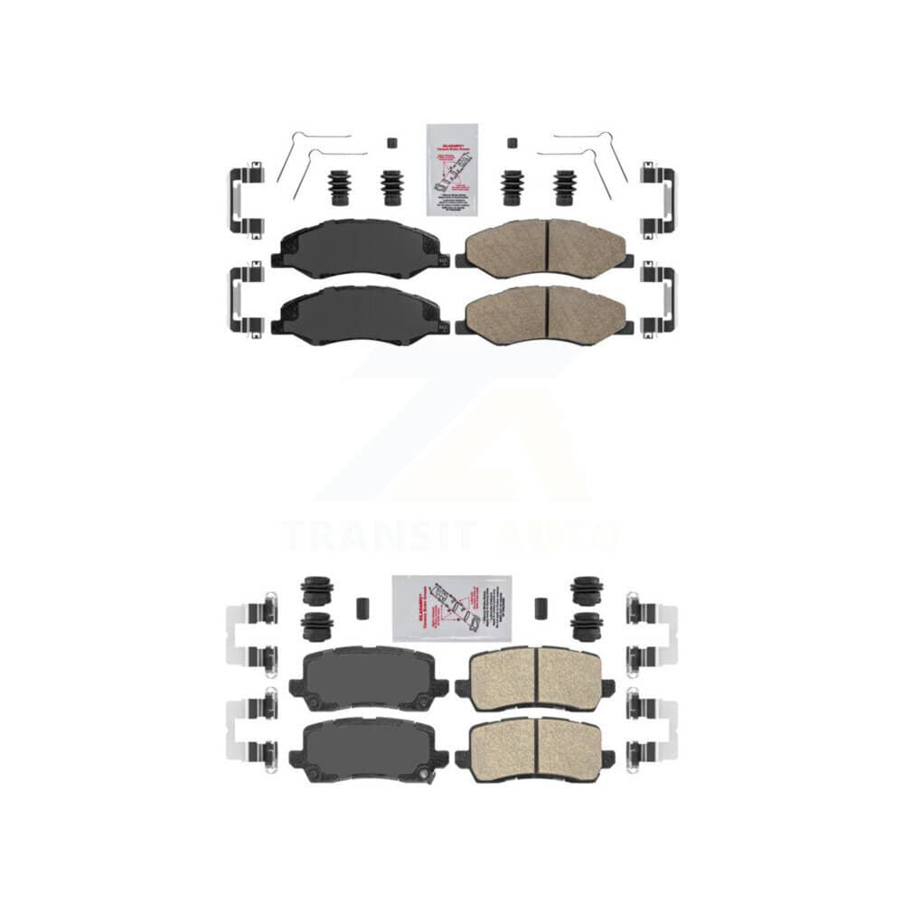 AmeriBRAKES - KNF-101051 - Front and Rear Disc Brake Pad Kits