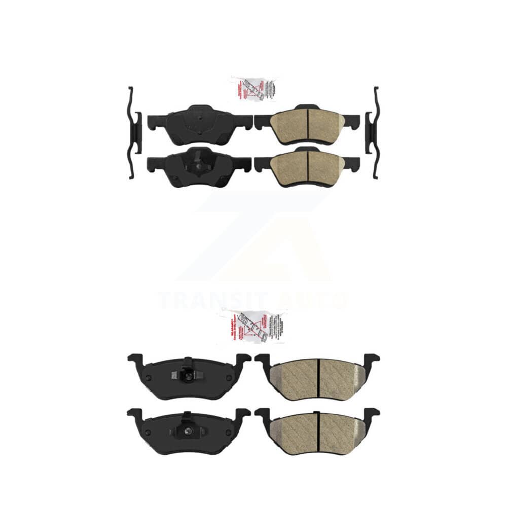 AmeriBRAKES - KNF-101055 - Front and Rear Disc Brake Pad Kits