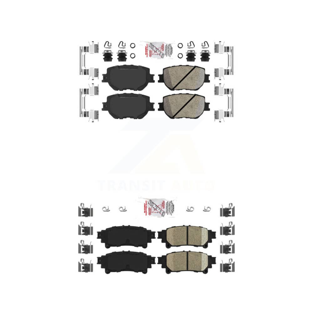 AmeriBRAKES - KNF-101062 - Front and Rear Disc Brake Pad Kits