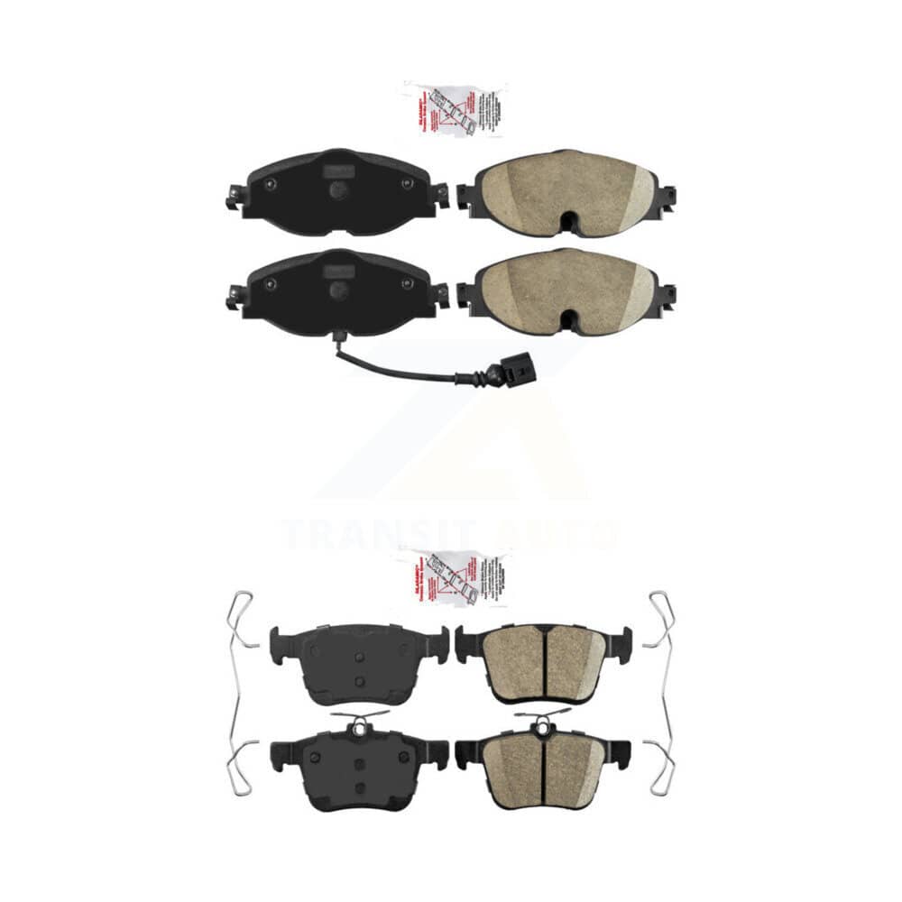 AmeriBRAKES - KNF-101066 - Front and Rear Disc Brake Pad Kits