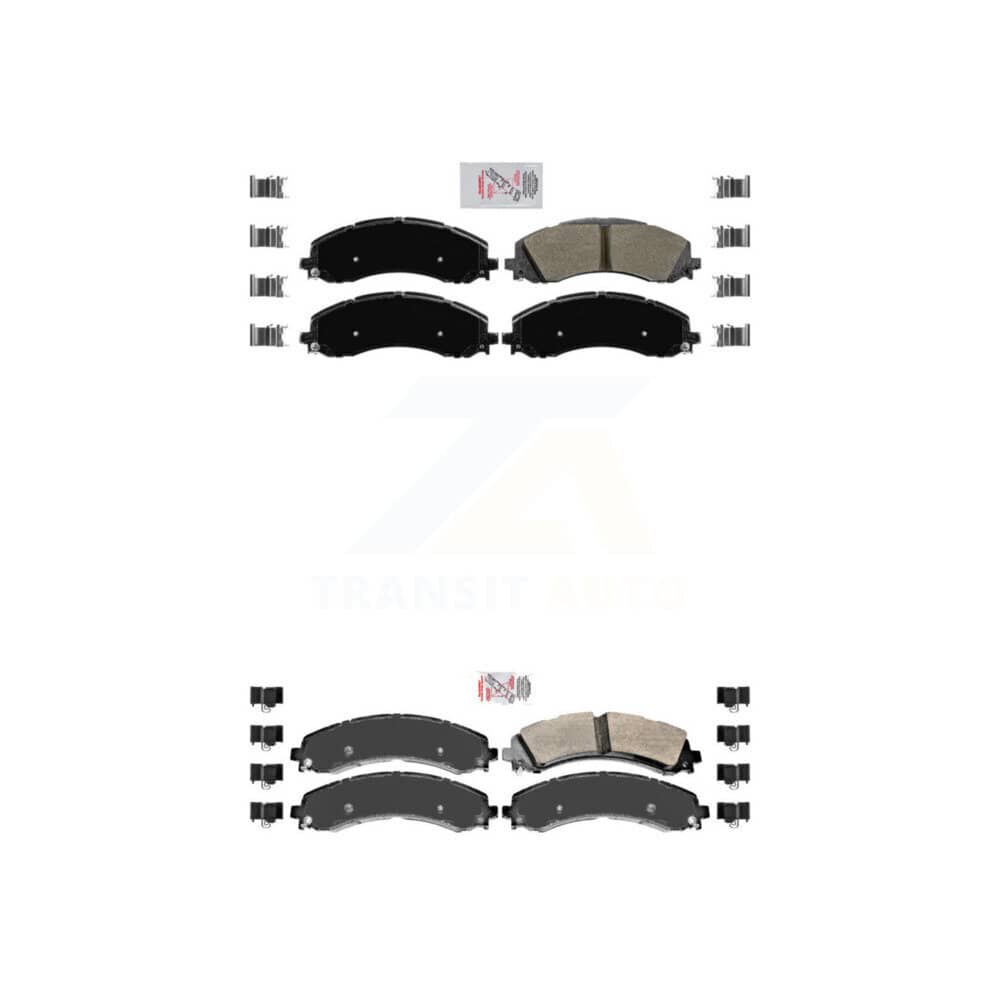 AmeriBRAKES - KNF-101080 - Front and Rear Disc Brake Pad Kits