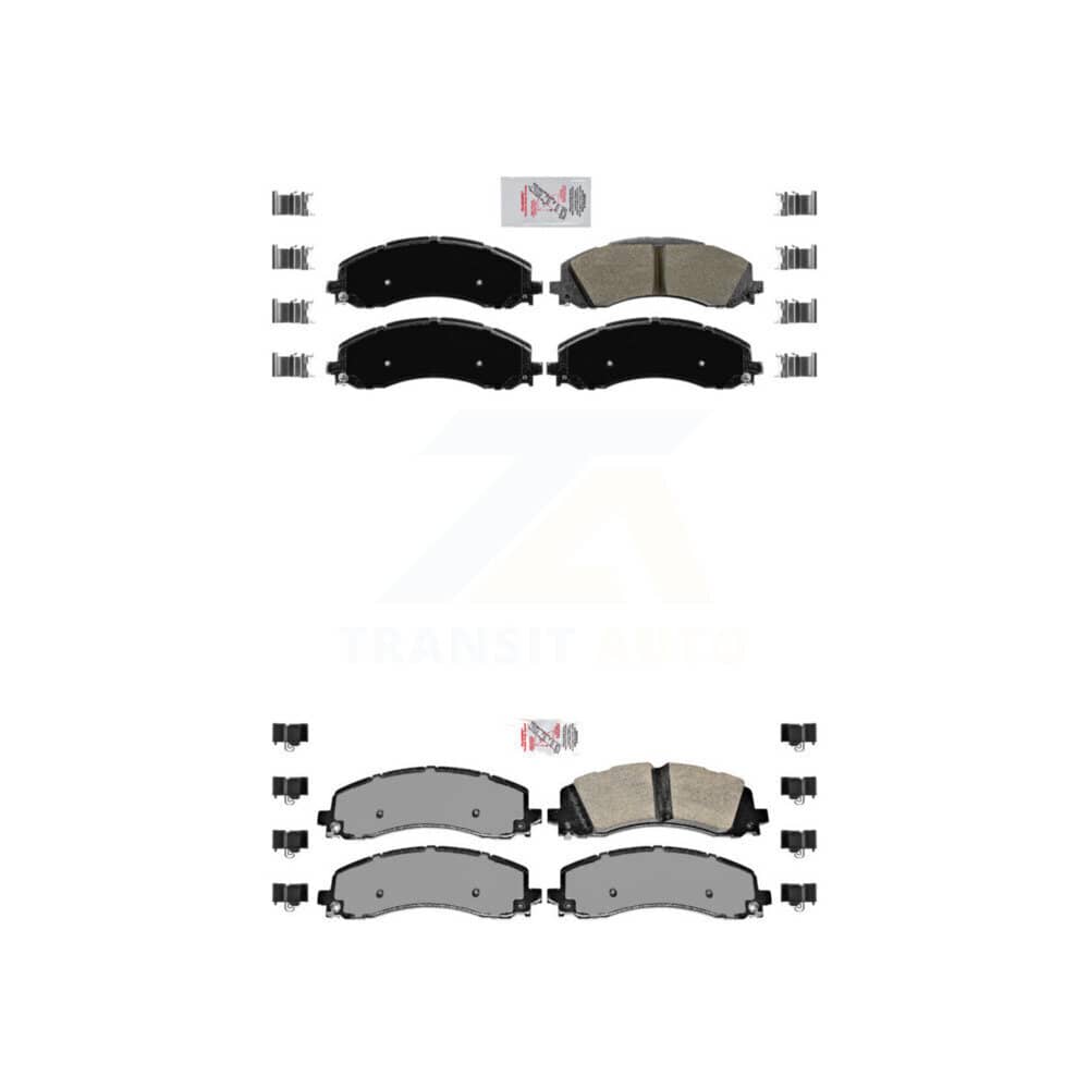 AmeriBRAKES - KNF-101082 - Front and Rear Disc Brake Pad Kits