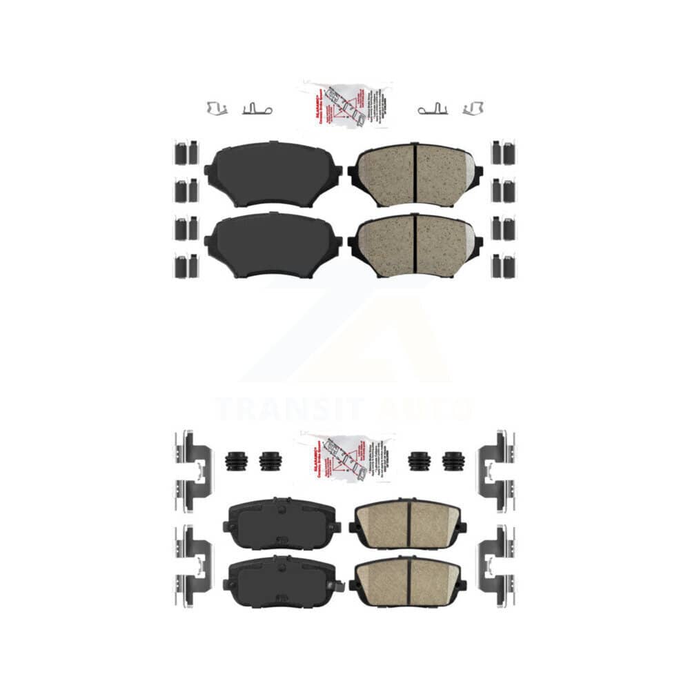 AmeriBRAKES - KNF-101093 - Front and Rear Disc Brake Pad Kits