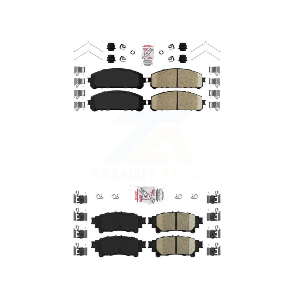 AmeriBRAKES - KNF-101118 - Front and Rear Disc Brake Pad Kits