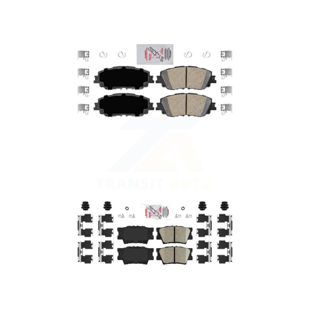 AmeriBRAKES - KNF-101126 - Front and Rear Disc Brake Pad Kits