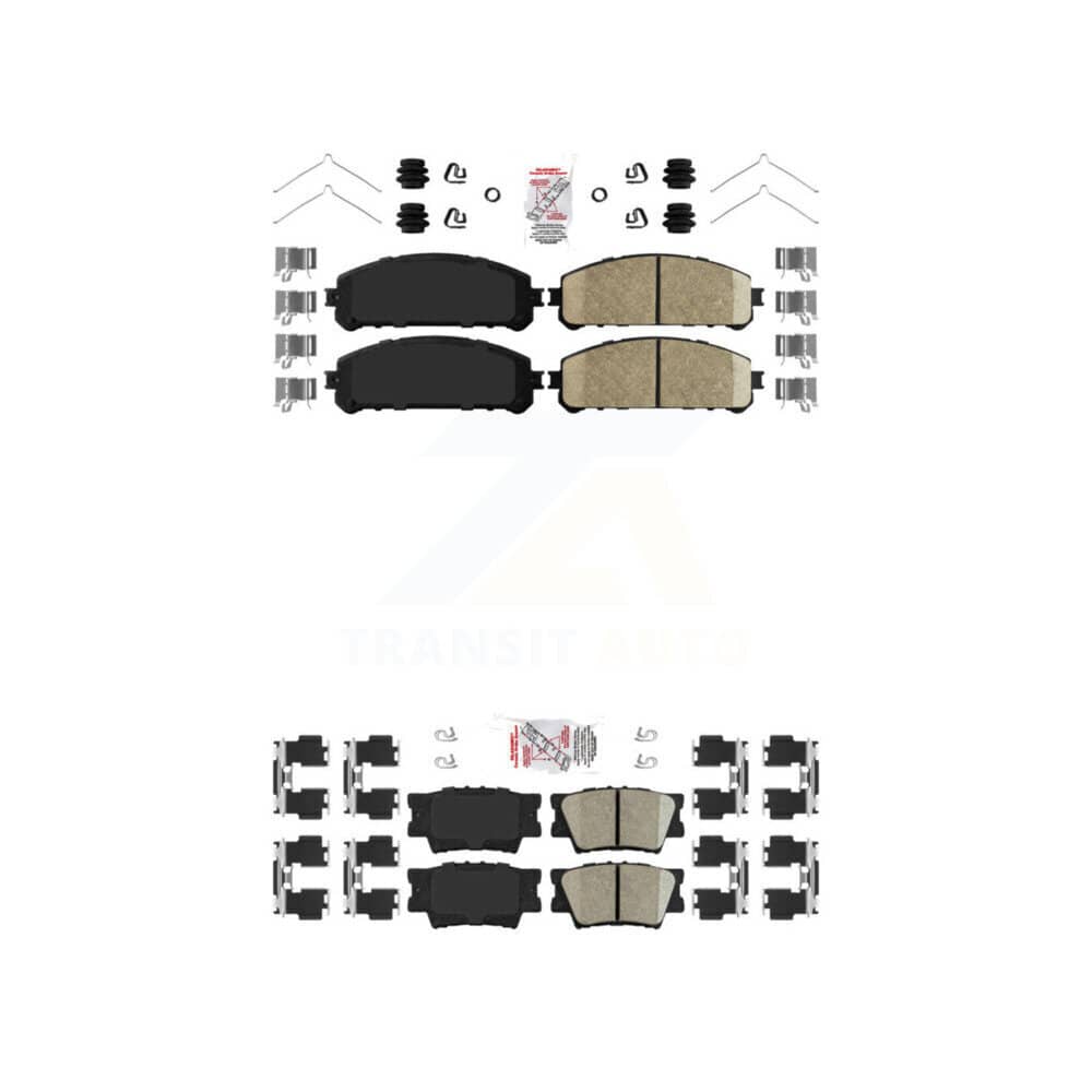 AmeriBRAKES - KNF-101127 - Front and Rear Disc Brake Pad Kits