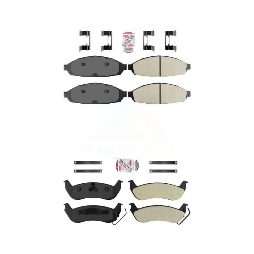 AmeriBRAKES - KNF-101133 - Front and Rear Disc Brake Pad Kits