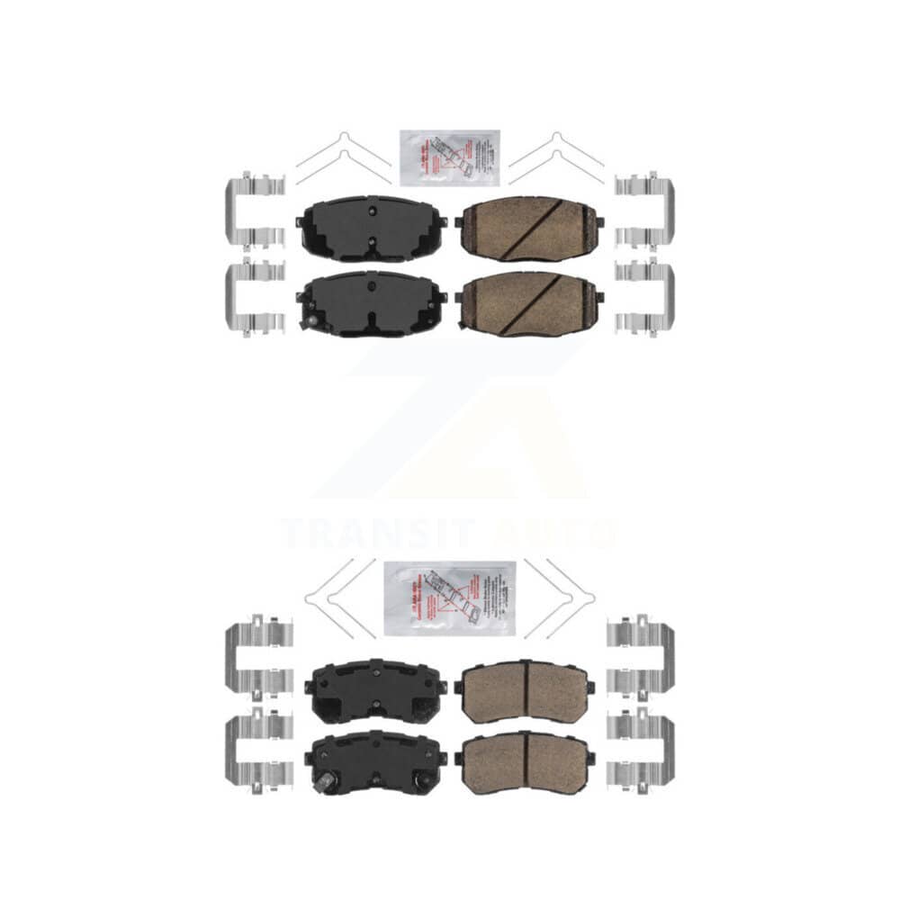 AmeriBRAKES - KNF-101156 - Front and Rear Disc Brake Pad Kits