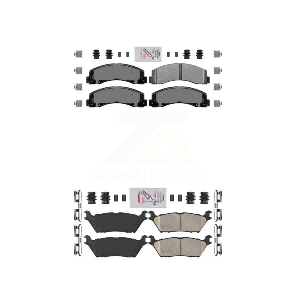 AmeriBRAKES - KNF-101168 - Front and Rear Disc Brake Pad Kits