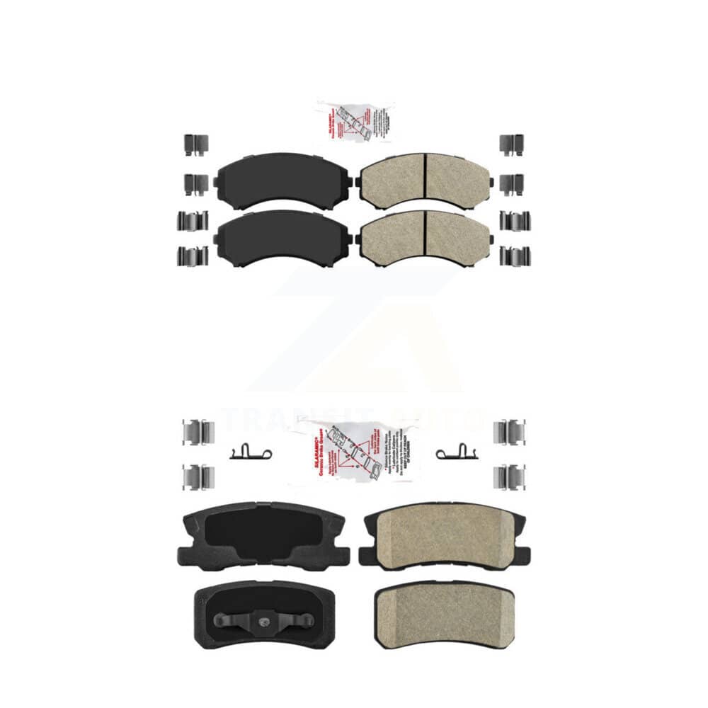 AmeriBRAKES - KNF-101203 - Front and Rear Disc Brake Pad Kits