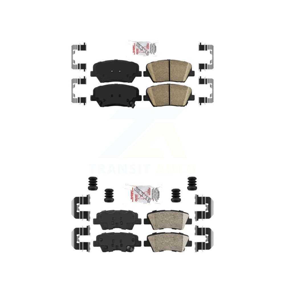 AmeriBRAKES - KNF-101213 - Front and Rear Disc Brake Pad Kits