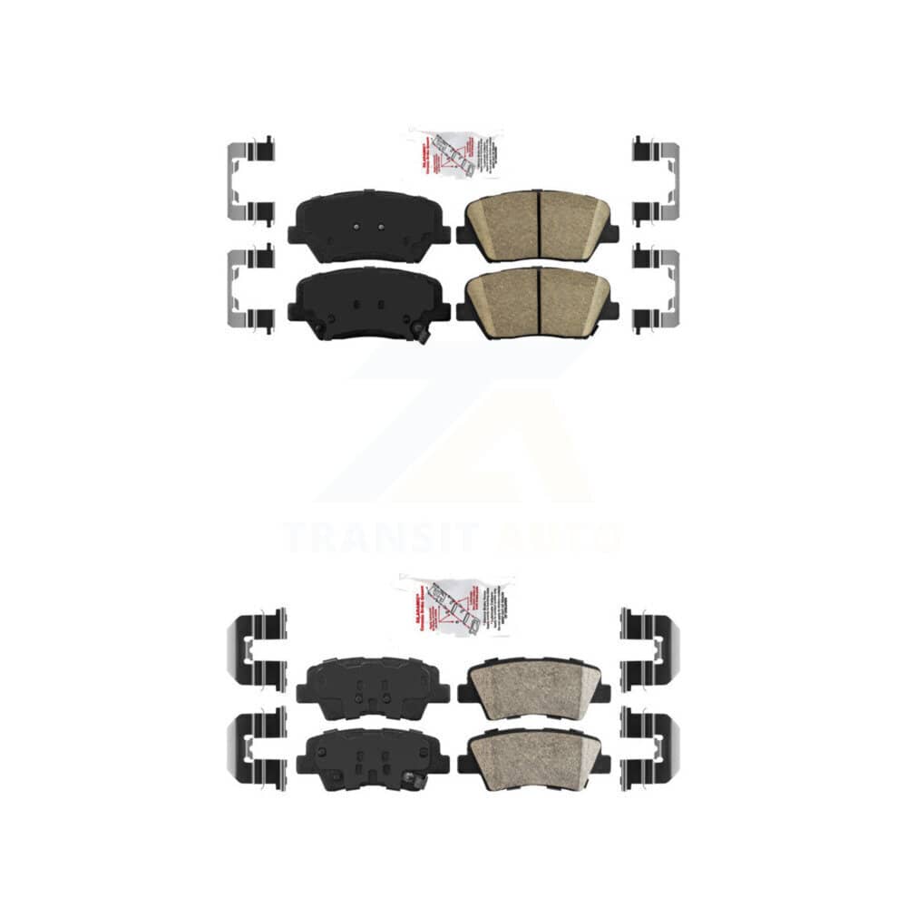 AmeriBRAKES - KNF-101214 - Front and Rear Disc Brake Pad Kits