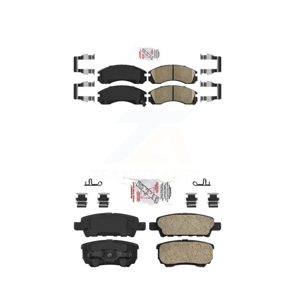 AmeriBRAKES - KNF-101223 - Front and Rear Disc Brake Pad Kits