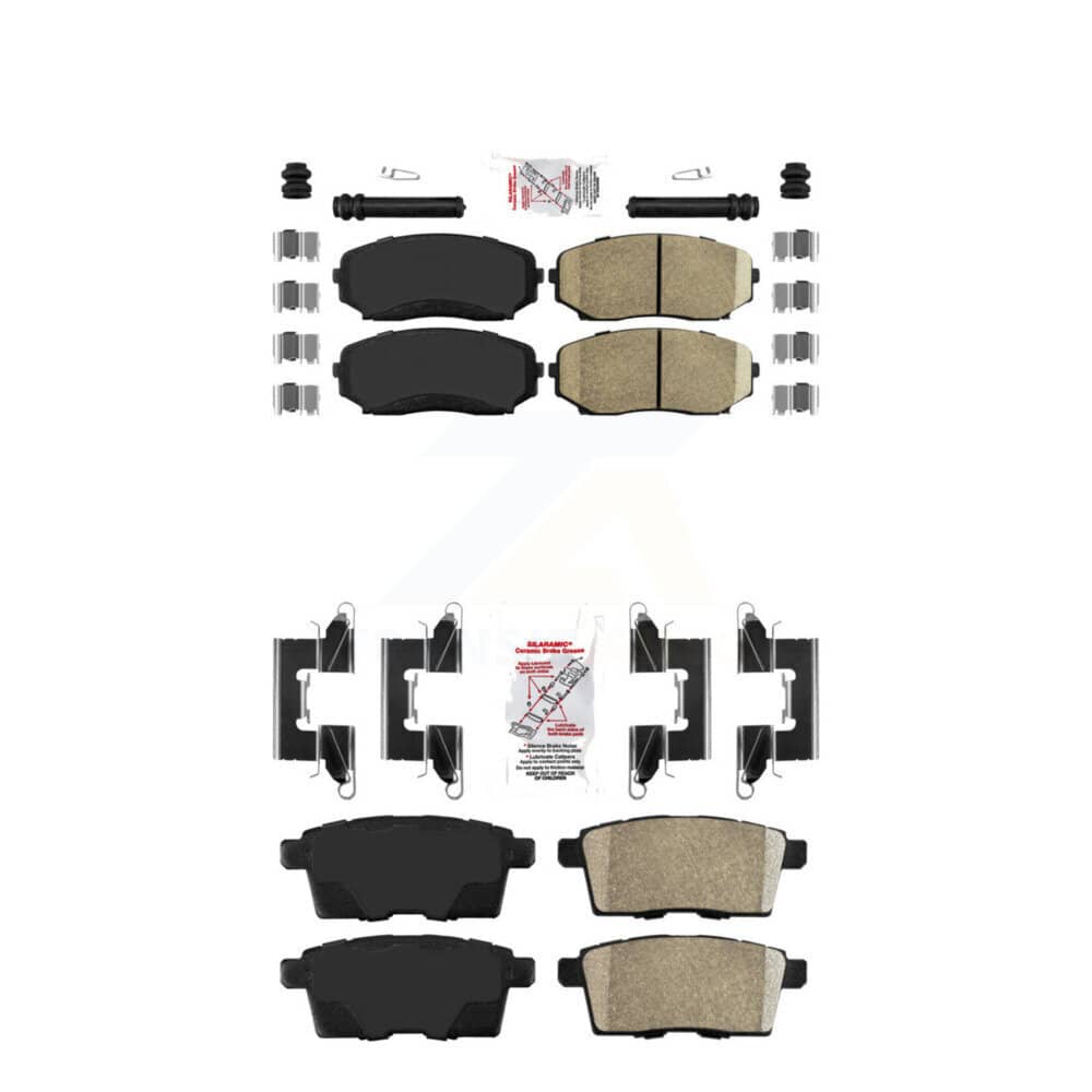 AmeriBRAKES - KNF-101234 - Front and Rear Disc Brake Pad Kits