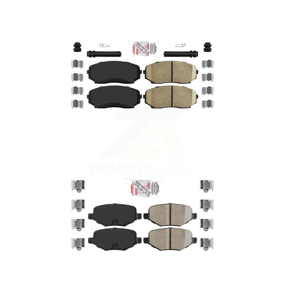 AmeriBRAKES - KNF-101237 - Front and Rear Disc Brake Pad Kits