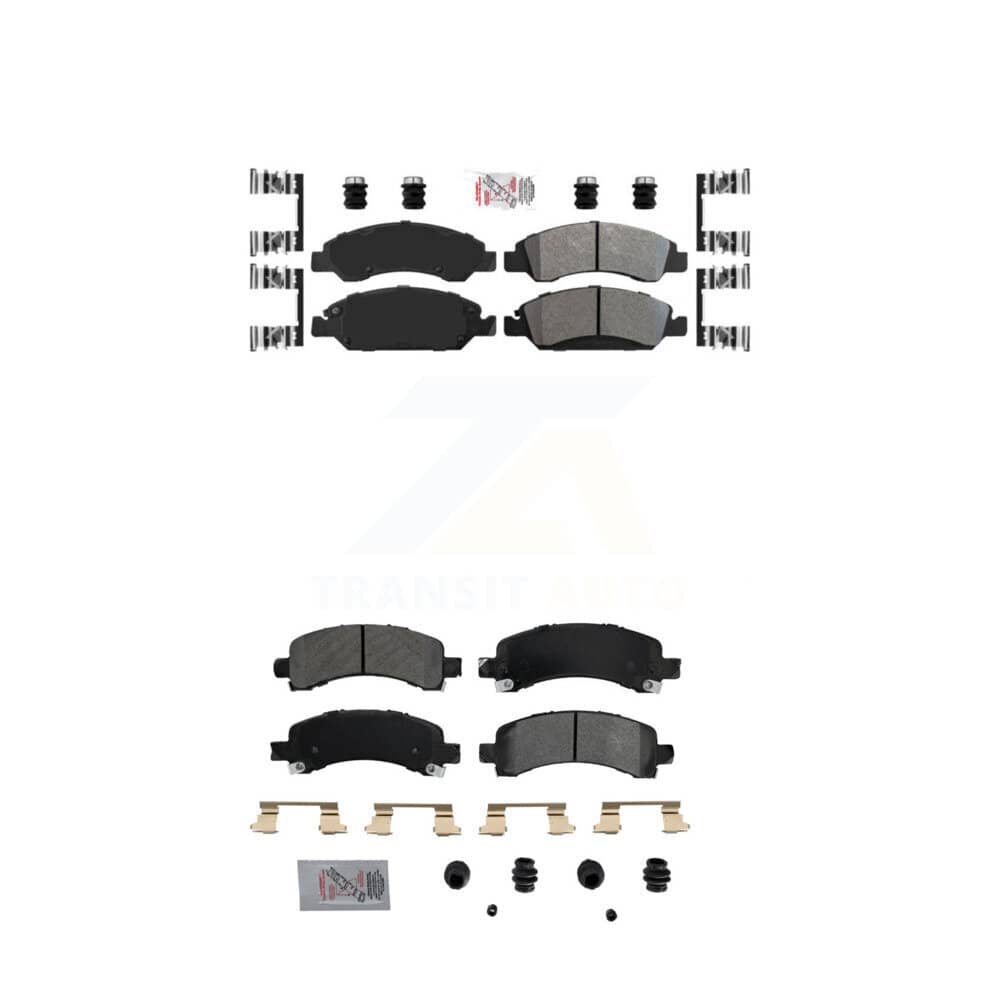 AmeriBRAKES - KNF-101259 - Front and Rear Disc Brake Pad Kits