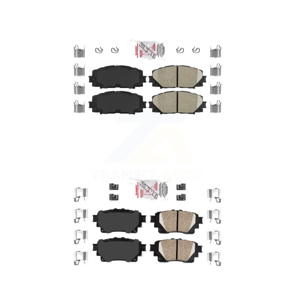 AmeriBRAKES - KNF-101299 - Front and Rear Disc Brake Pad Kits