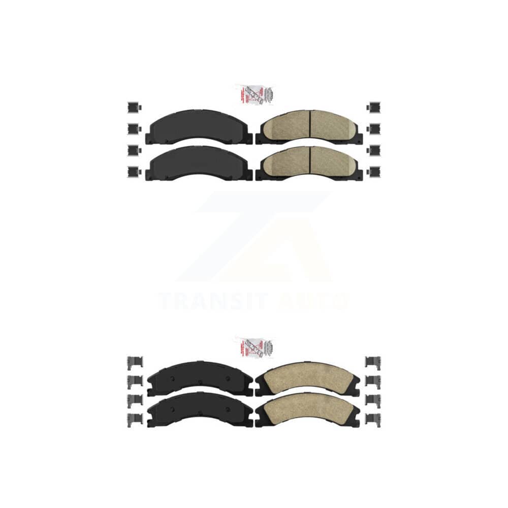 AmeriBRAKES - KNF-101317 - Front and Rear Disc Brake Pad Kits