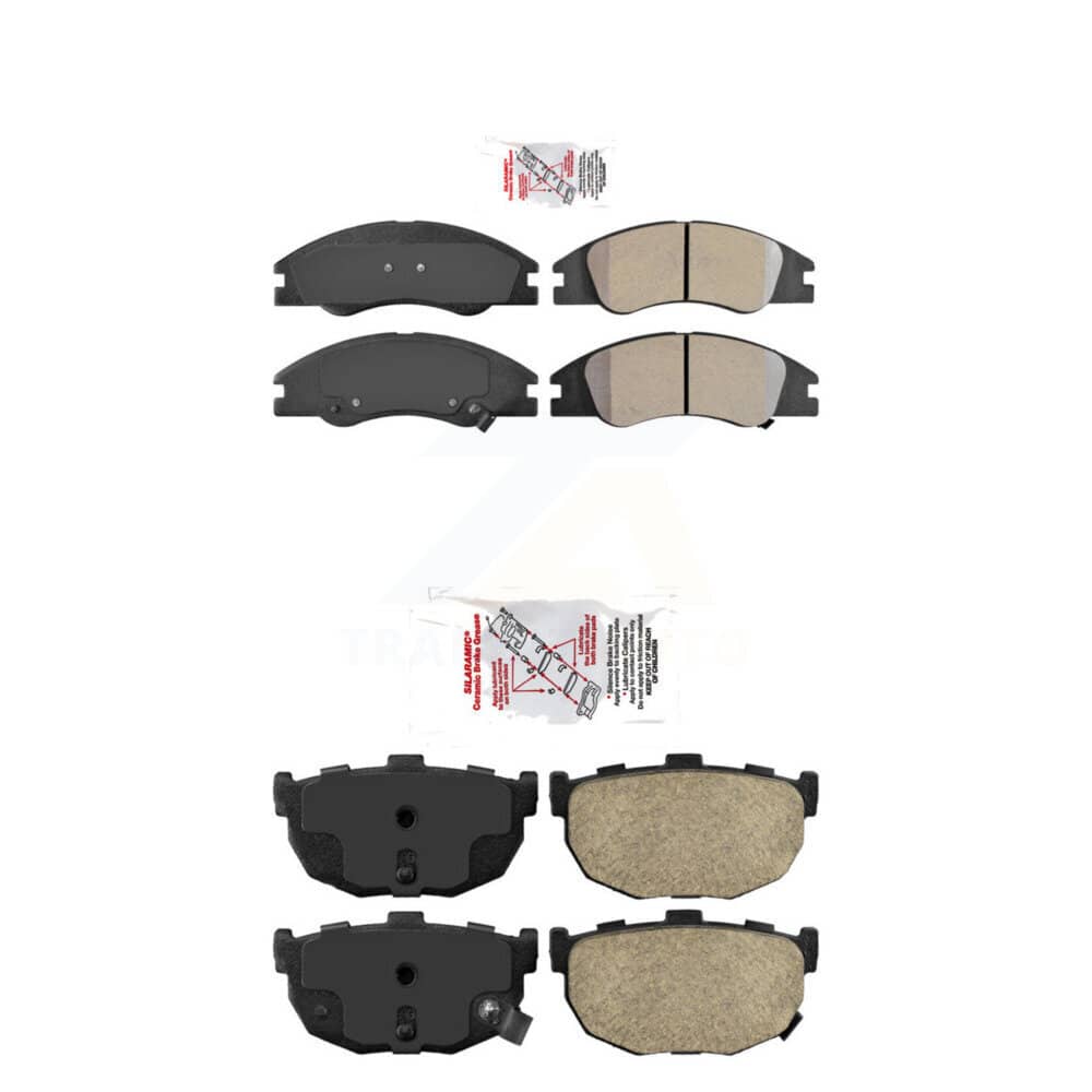 AmeriBRAKES - KNF-101365 - Front and Rear Disc Brake Pad Kits