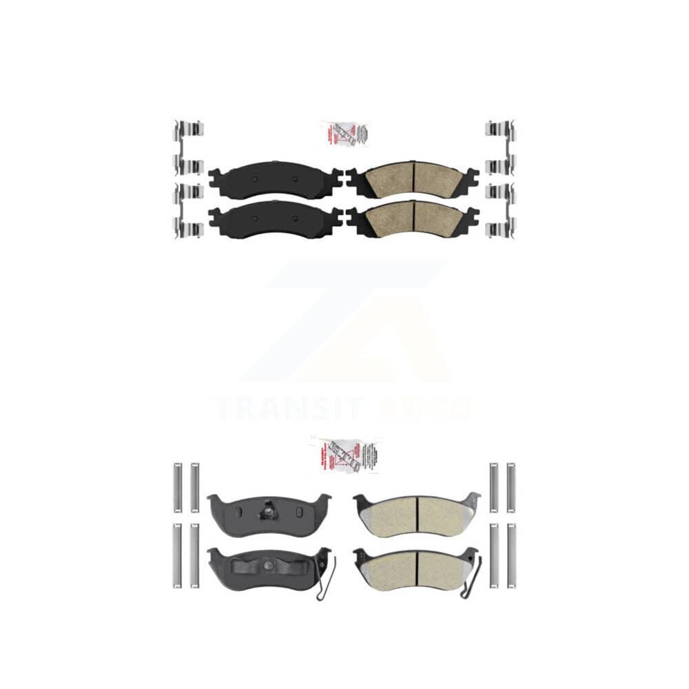 AmeriBRAKES - KNF-101379 - Front and Rear Disc Brake Pad Kits