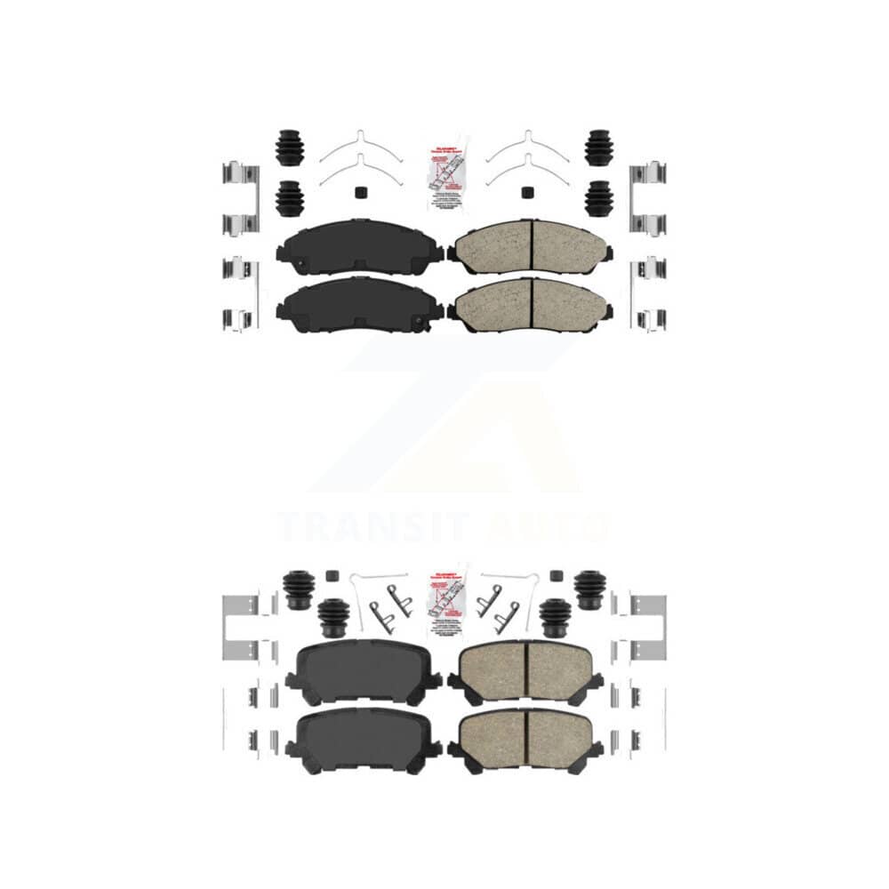 AmeriBRAKES - KNF-101410 - Front and Rear Disc Brake Pad Kits