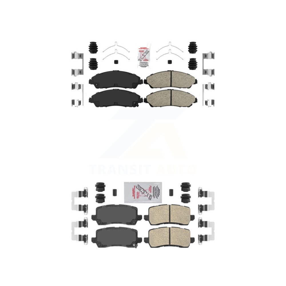 AmeriBRAKES - KNF-101413 - Front and Rear Disc Brake Pad Kits