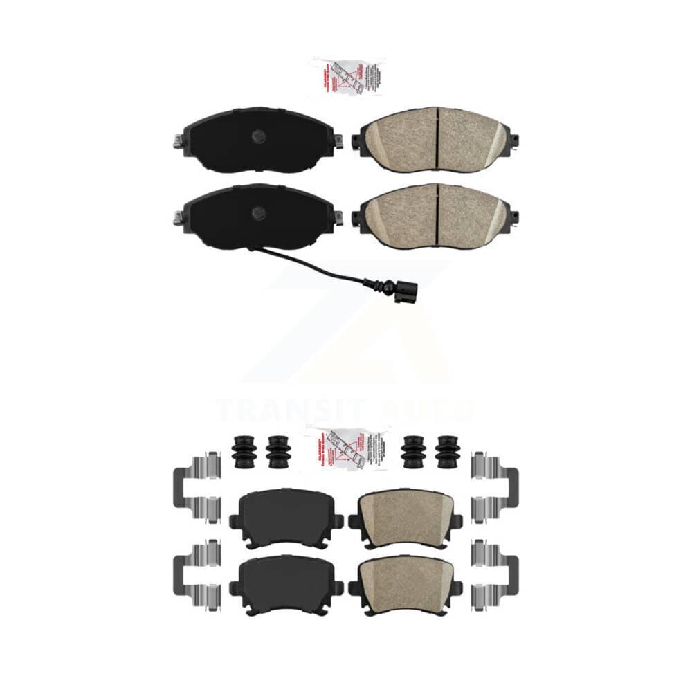 AmeriBRAKES - KNF-101418 - Front and Rear Disc Brake Pad Kits
