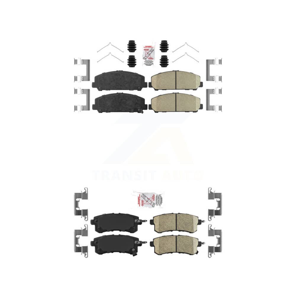 AmeriBRAKES - KNF-101420 - Front and Rear Disc Brake Pad Kits