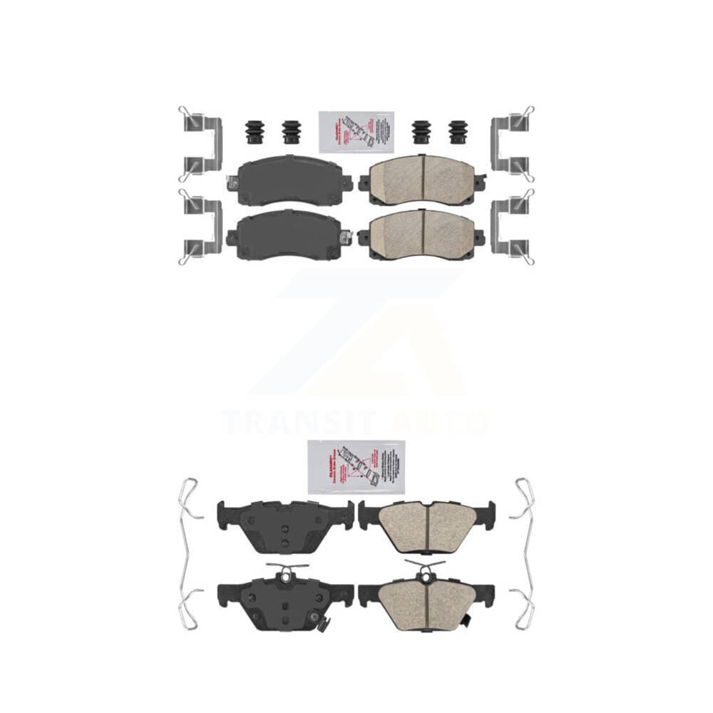 AmeriBRAKES - KNF-101431 - Front and Rear Disc Brake Pad Kits